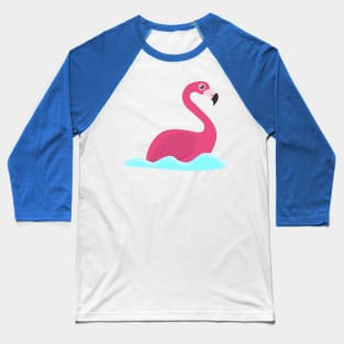 swimming flamingo Baseball T-Shirt